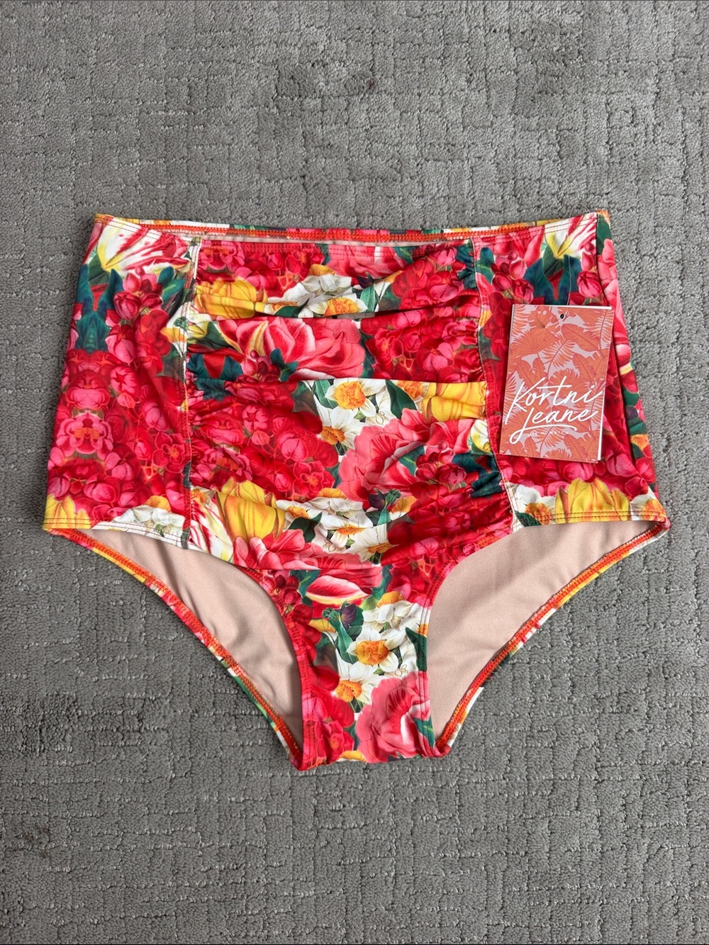 Kortni Jeane high waisted front ruffle swim
Bottoms.